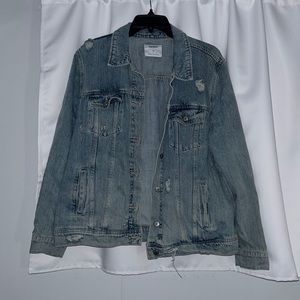 OLD NAVY- distressed denim jacket